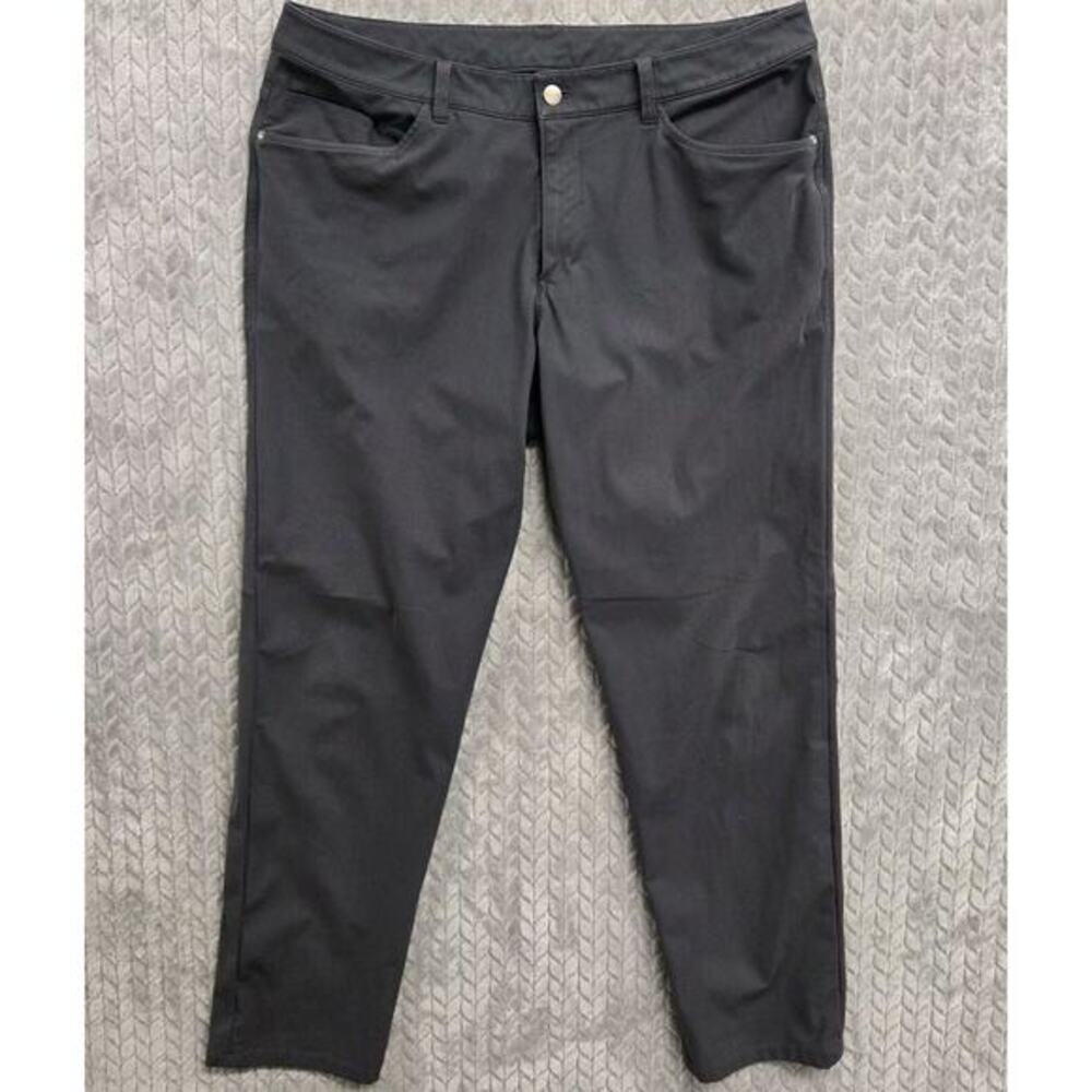 Lululemon ABC Pants Mens 36 (36x31) Dark Gray Stretch Warpstreme LM5426S